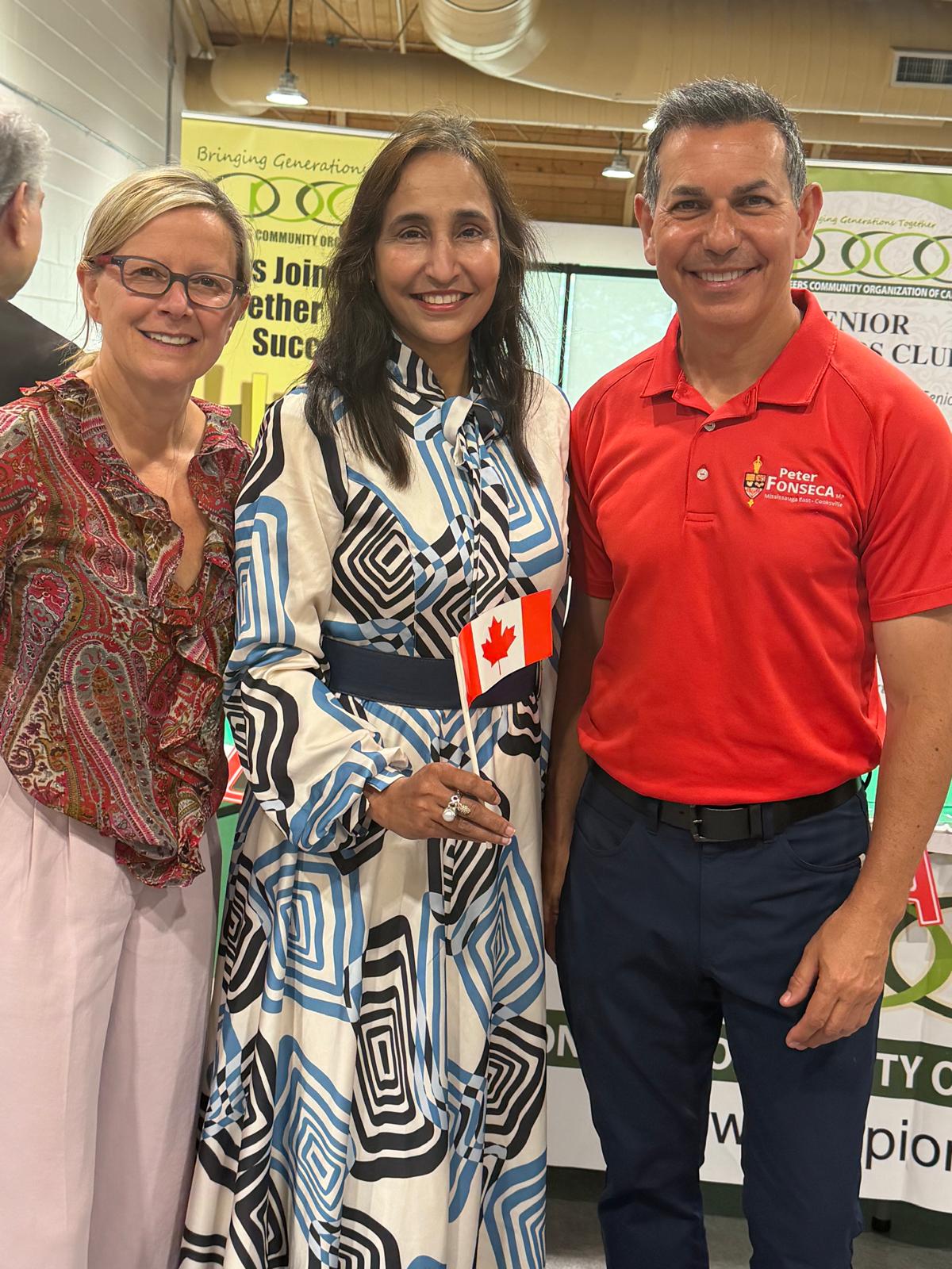 Naila celebrating Canada Day with community members