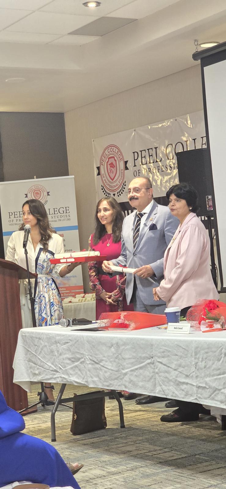 Naila celebrating Canada Day alongside residents