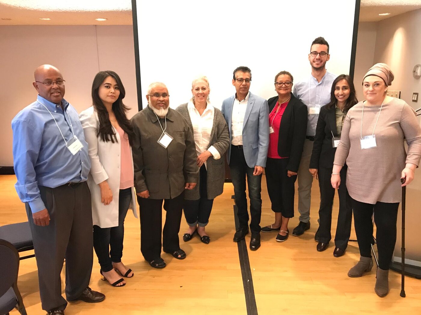 Naila with her team and partners