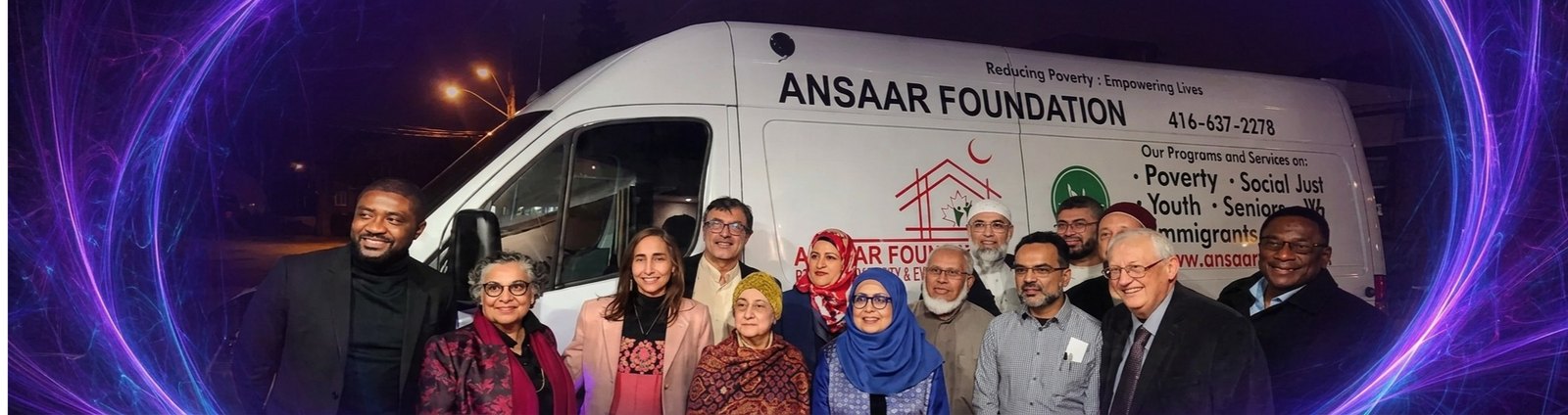 Naila with the Ansaar Foundation team